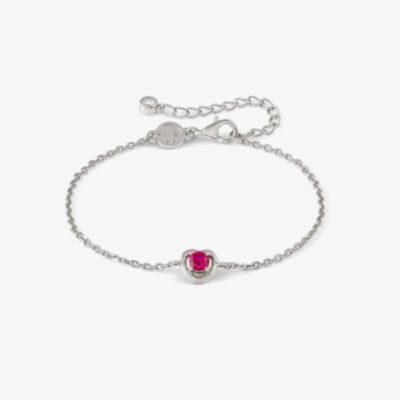 Nomination CosmicLove Silver Red Cubic Zirconia Heart Bracelet 241704/006