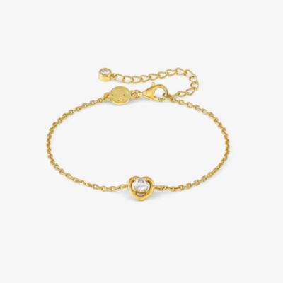 Nomination CosmicLove Gold Tone Cubic Zirconia Heart Bracelet 241703/006