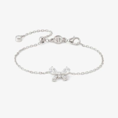 Nomination Shine Me Up Silver Multi Cut Cubic Zirconia Bow Bracelet 241901/008