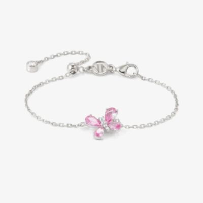 Nomination Shine Me Up Pink & White Cubic Zirconia Butterfly Bracelet 241901/007