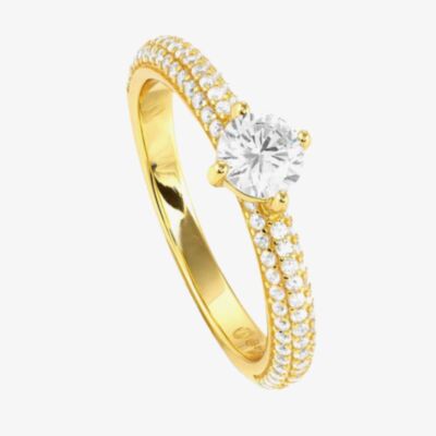 Nomination Aurea Gold Plated Shoulder Set Solitaire Ring 145707/010