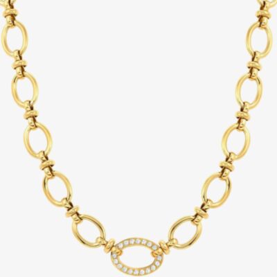 Nomination Affinity Gold-Tone & Cubic Zirconia Necklace 028606/012