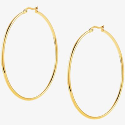 Nomination Silhouette Yellow Gold Tone Hoop Earrings 028502/012