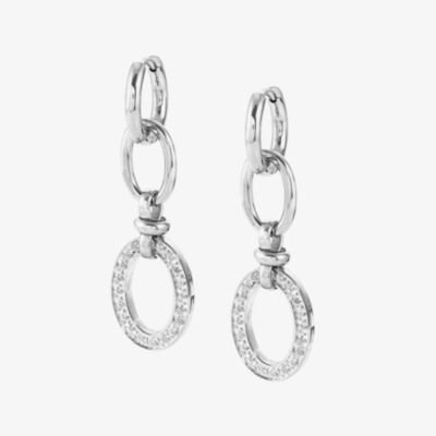 Nomination Affinity Silver-Tone & Cubic Zirconia Drop Earrings 028608/001