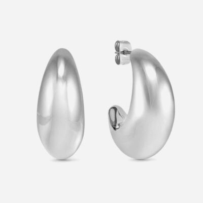 Nomination Ecclettica Silver Medium Dome Hoop Earrings 134315/001