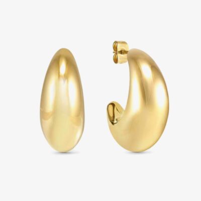 Nomination Ecclettica Gold Medium Dome Hoop Earrings 134315/012