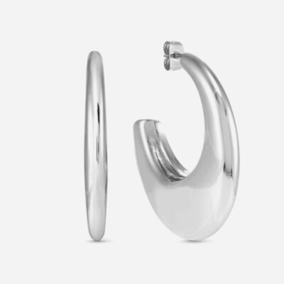 Nomination Ecclettica Silver Flat Hoop Earrings 134319/001