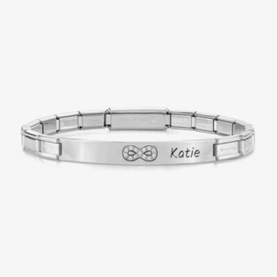 Nomination Trendsetter Stainless Steel & Cubic Zirconia Infinity Bracelet 021133/024