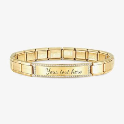 Nomination Composable CLASSIC Trendsetter Gold Tone Cubic Zirconia Bracelet 021138/012