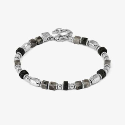 Nomination InstinctStyle Stainless Steel & Lava Stone Infinity Bracelet 027936/094