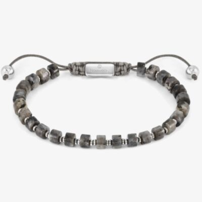 Nomination InstinctStyle Stainless Steel Grey Jasper Bracelet 027924/081