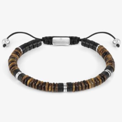 Nomination InstinctStyle Stainless Steel Tigers Eye Jasper Bracelet 027924/080