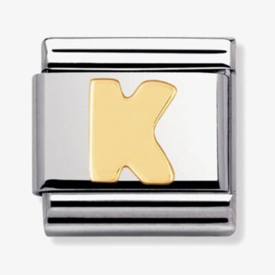 Nomination CLASSIC Gold Letters K Charm 030101/11