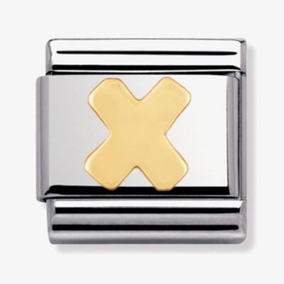 Nomination CLASSIC Gold Letters X Charm 030101/24