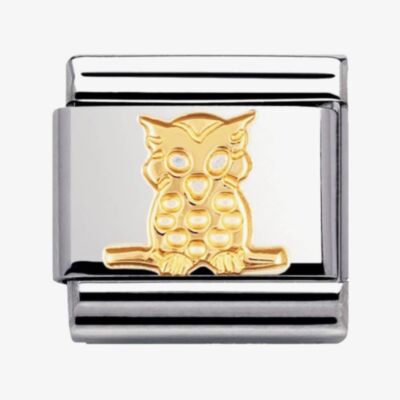 Nomination CLASSIC Gold Animals of the Air Owl Charm 030114/06