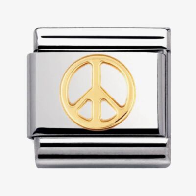 Nomination CLASSIC Gold Love Peace Charm 030116/06