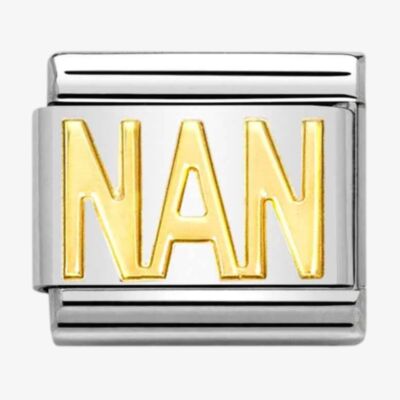 Nomination CLASSIC Gold Writings Nan Charm 030107/17