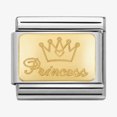 Nomination CLASSIC Gold Engraved Signs Princess Charm 030121/47