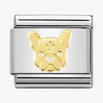 Nomination CLASSIC Gold French Bulldog Charm 030162/54