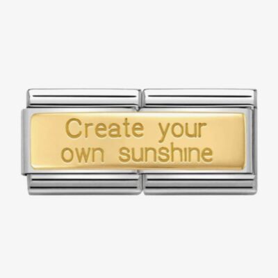 Nomination CLASSIC Gold Double Create Own Sunshine Charm 030710/21