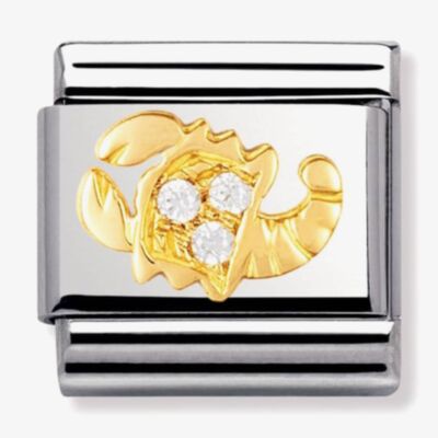 Nomination CLASSIC Gold Zodiac Cubic Zirconia Scorpio Charm 030302/08