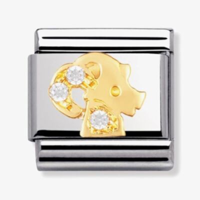 Nomination CLASSIC Gold Zodiac Cubic Zirconia Capricorn Charm 030302/10