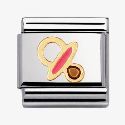Nomination CLASSIC Gold Daily Life Pink Pacifier Charm 030208/41