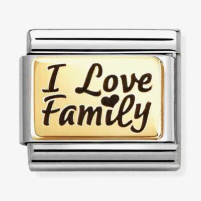 Nomination Classic Plates I Love Family Charm 030166/69