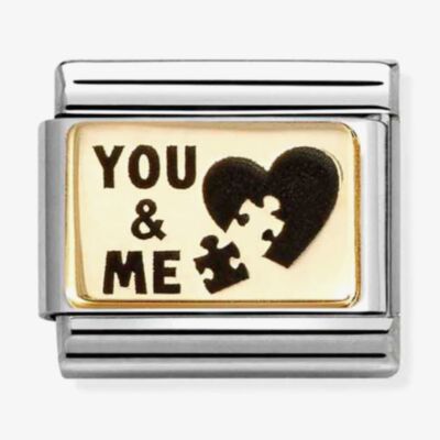 Nomination Classic Plates You And Me Puzzle Charm 030166/71