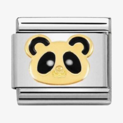 Nomination CLASSIC Gold Animals of Earth Panda Head Charm 030248/18