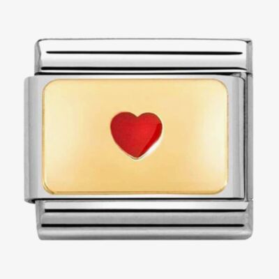 Nomination CLASSIC Composable Plates Small Heart Charm 030284/50