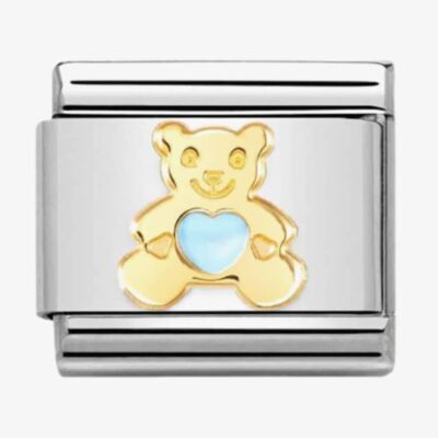 Nomination CLASSIC Composable Blue Enamel Bear Heart Charm 030272/65