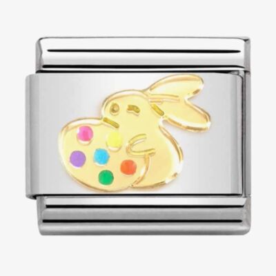 Nomination CLASSIC Composable Gold Easter Rabbit with Egg Charm 030272/76