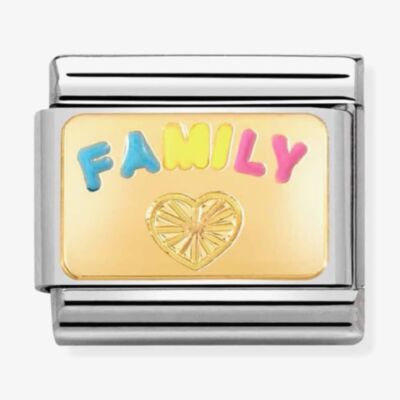 Nomination CLASSIC Composable Gold Family with Heart Charm 030284/57*