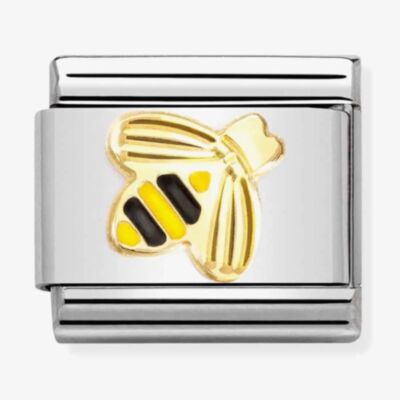 Nomination CLASSIC Composable Gold Coated Enamel Bee Charm 030285/64