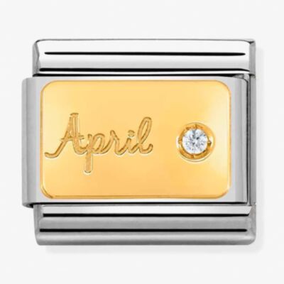 Nomination CLASSIC Composable April Clear Stone Charm 030519/04