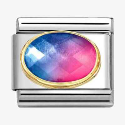 Nomination CLASSIC Blue & Fuschia Gradient Faceted Stone Charm 030612/036