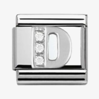 Nomination CLASSIC Silvershine Letter D Charm 330301/04