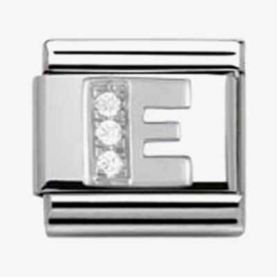Nomination CLASSIC Silvershine  Letter E Charm 330301/05
