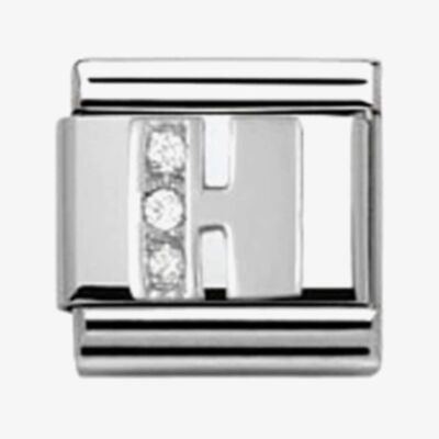 Nomination CLASSIC Silvershine Letter H Charm 330301/08