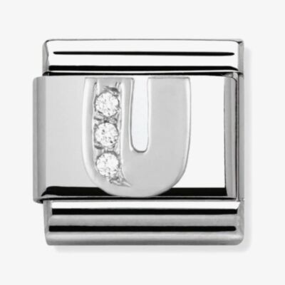 Nomination CLASSIC Silvershine Letter U Charm 330301/21