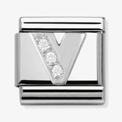 Nomination CLASSIC Silvershine Letter V Charm 330301/22