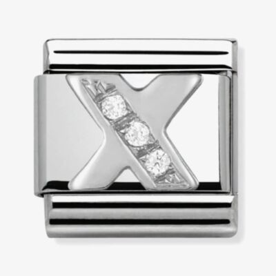 Nomination CLASSIC Silvershine Letter X Charm 330301/24