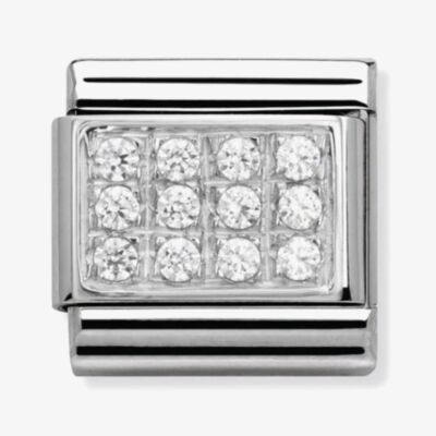Nomination CLASSIC Silvershine Pave White CZ Charm 330307/01