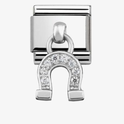 Nomination CLASSIC Silvershine Cubic Zirconia Horseshoe Charm 331800/03