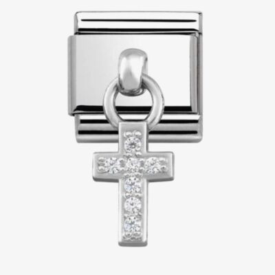 Nomination CLASSIC Silvershine Cubic Zirconia Cross Charm 331800/04