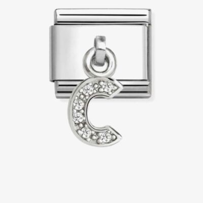 Nomination Silvershine Sparkling Letter C Charm 331818/03