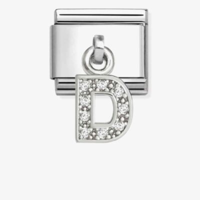 Nomination Silvershine Sparkling Letter D Charm 331818/04