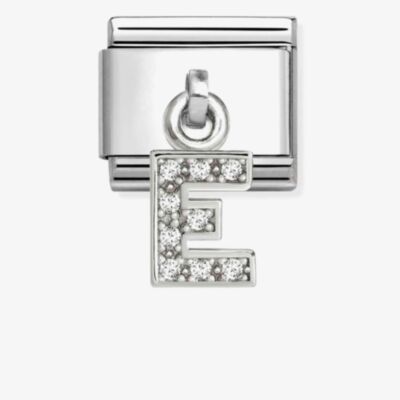 Nomination Silvershine Sparkling Letter E Charm 331818/05