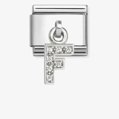 Nomination Silvershine Sparkling Letter F Charm 331818/06